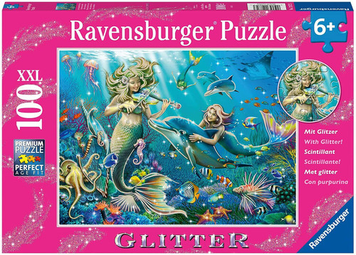 Ravensburger - Underwater Beauties Glitter Puzzle 100 Pce  