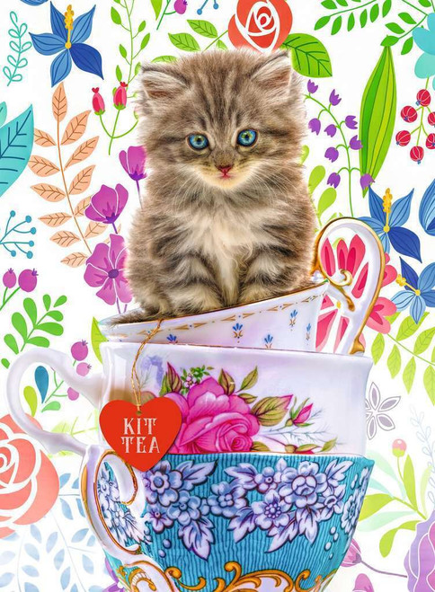 Ravensburger - Kitten in a Cup Puzzle 500 Piece