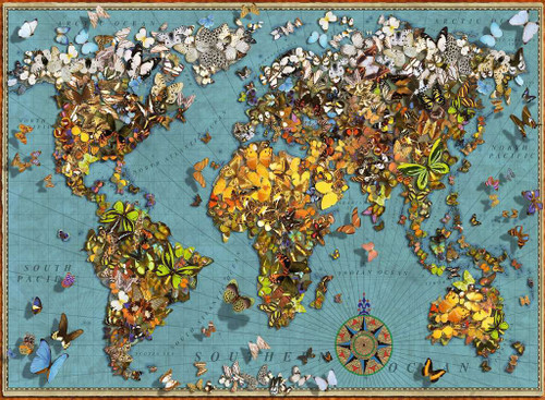 Ravensburger - World of Butterflies Puzzle 500 Piece