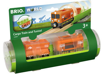Brio - Cargo Train And Tunnel 3 Pieces