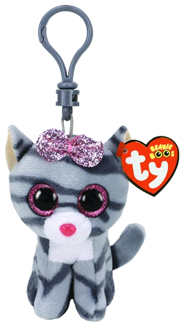 Beanie Boos Clip Ons Kiki Grey Cat