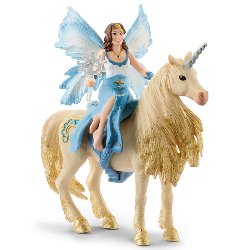 Schleich Eyela Riding On Golden Unicorn
