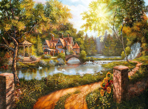 Ravensburger - Cottage by the River Puzzle 500 Piece