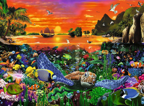 Ravensburger - Turtle In The Reef Puzzle 500 Piece