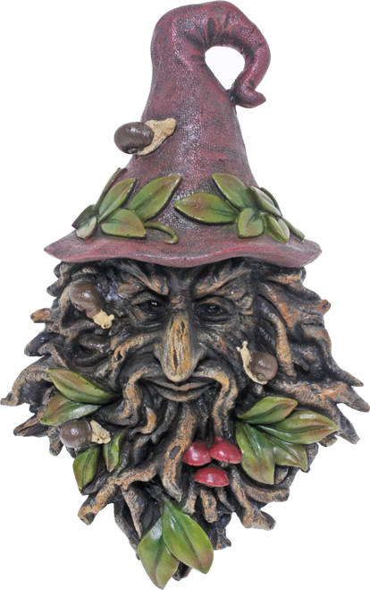 Treant Wall Plaque 26cm Wizard Red Hat