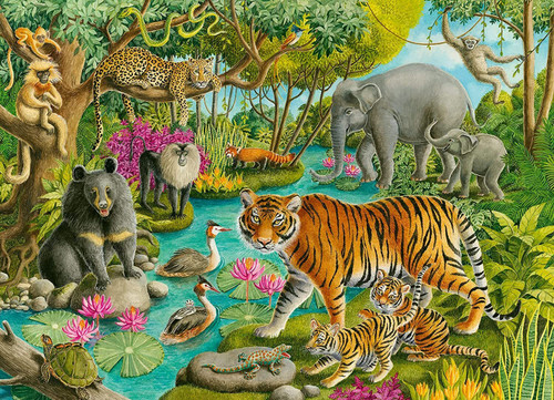 Ravensburger - Animals of India Puzzle 60 Piece