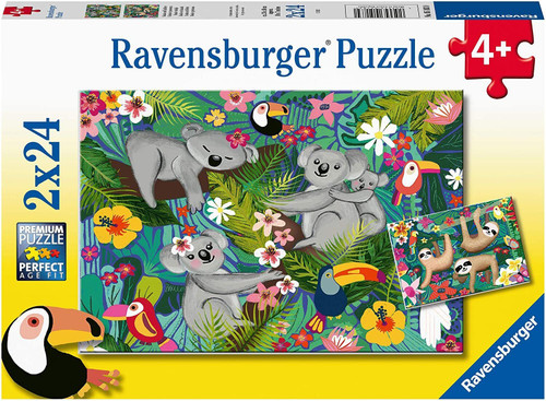 Ravensburger - Koalas and Sloths Puzzle 2x24 Piece