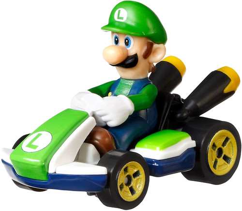 Hot Wheels Mario Kart - Luigi In Standard Kart