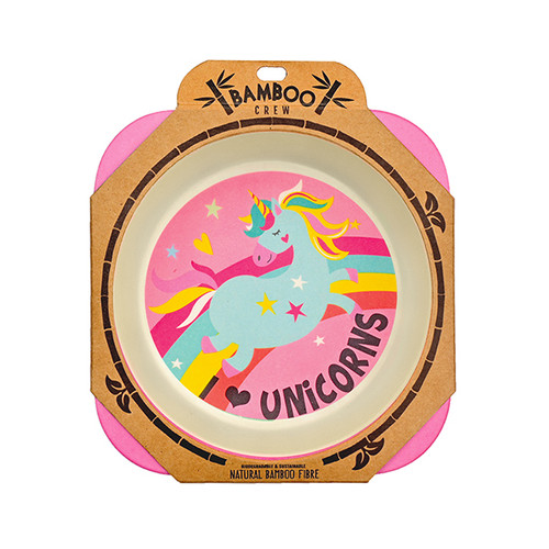 Bamboo Bowl - I (Heart) Unicorns