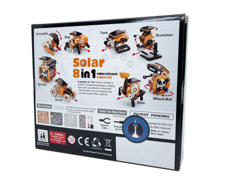 Johnco 8 In 1 Solar Educational Robot Kit Johnco 8 In 1 Solar Educational Robot Kit