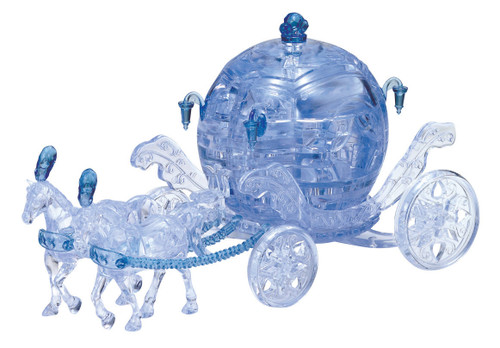 3D Royal Carriage Blue Crystal Puzzle