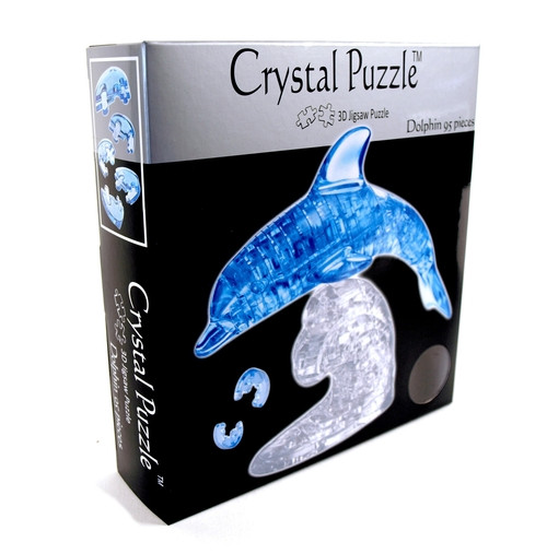 3D Blue Dolphin Crystal Puzzle