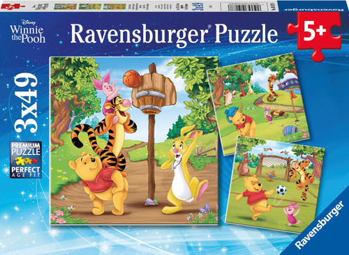 Ravensburger Winnie The Pooh Sports Day Puzzle 3x49 Pce