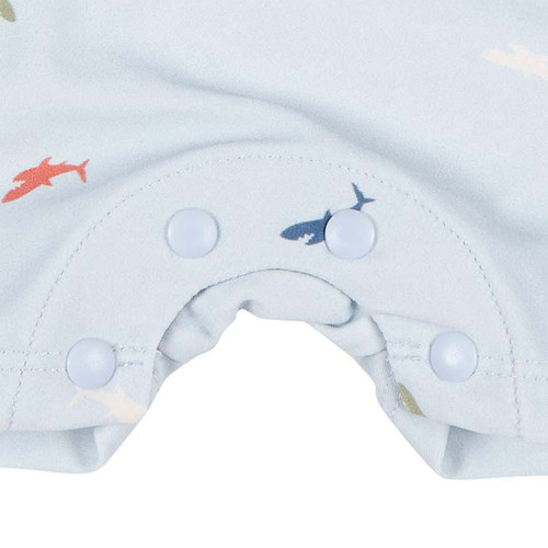 Toshi Onesie Long Sleeve Sharks - Size 00