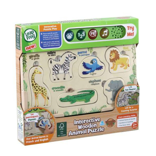 Leap Frog - Interractive Wooden Animal Puzzle