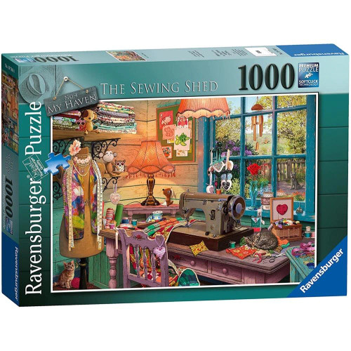 Ravensburger - My Haven No4 The Sewing Shed 1000 pce puzzle