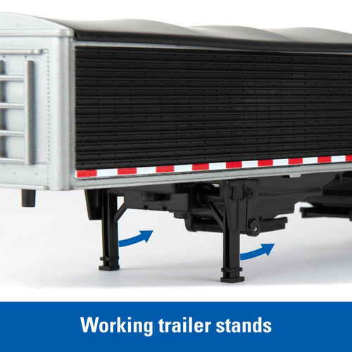 Freightliner 122SD Semi with Grain Trailer 1:32 Scale