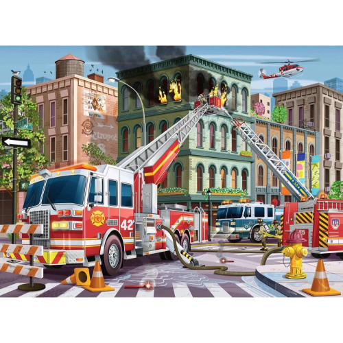Ravensburger - Fire Truck Rescue Puzzle 100 Piece