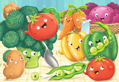 Ravensburger - Fruit & Vegie Fun 2x24 Piece Puzzles