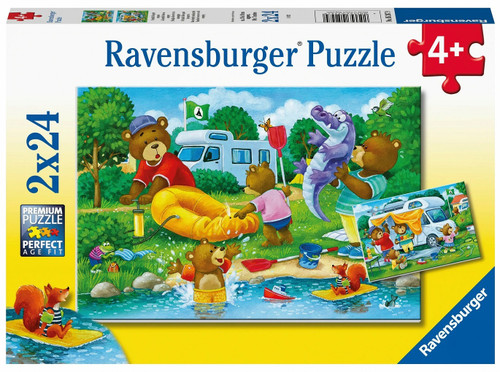 Ravensburger - Bear Family Camping Trip 2x24 Piece Puzzles