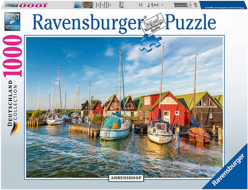 Ravensburger - Colourful Harbourside Germany Puzzle 1000 Pce