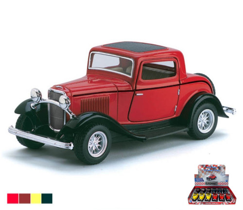 1932 Ford 3 Window Coupe 5 Inch - Red