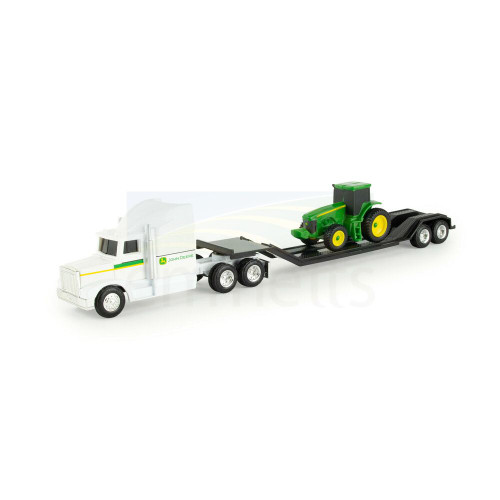 John Deere White Hauler Semi with Tractor