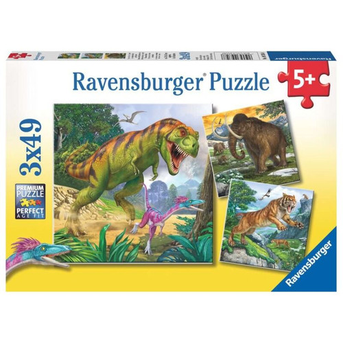 Ravensburger - Primeval Ruler Puzzle 3 x 49 piece