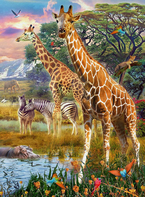 Ravensburger - Giraffes in Africa Puzzle 150 Piece