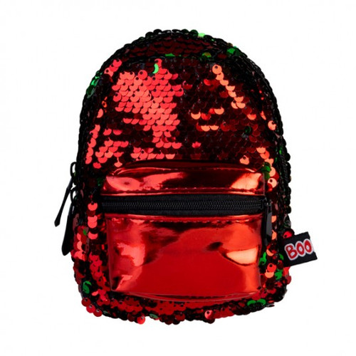 Backpack Minis - Sequin Red Green