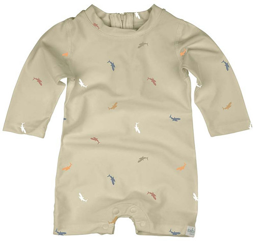 Toshi Swim Onesie Long Sleeve Shark Tank - Size 00