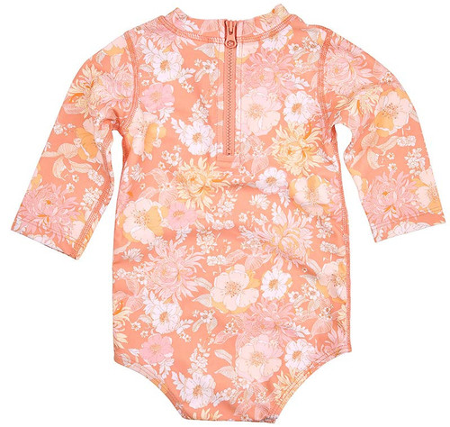 Toshi Swim Onesie Long Sleeve Tea Rose - 0