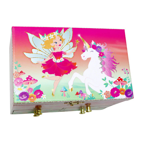 Unicorn & The Pixie Fairy Medium Musical Jewellery Box