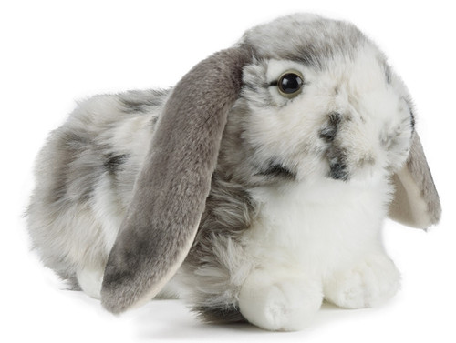 Living Nature Grey Dutch Lop Eared Rabbit 30cm