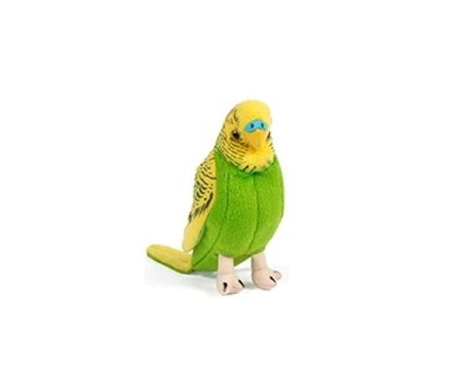 Living Nature Yellow Budgerigar With Sound 14cm