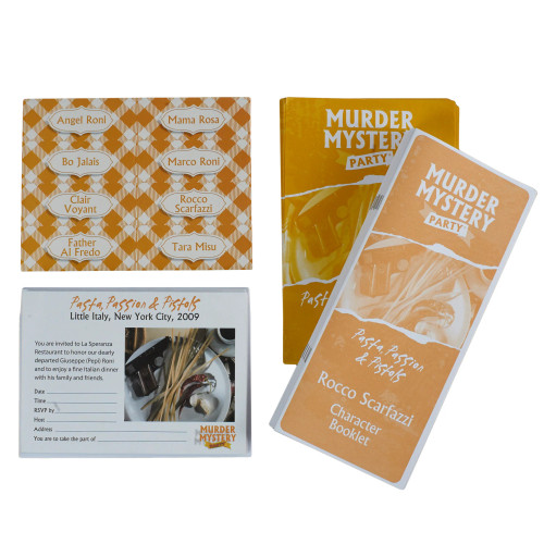 Pasta Passion and Pistols Murder Mystery Dinner Party Game