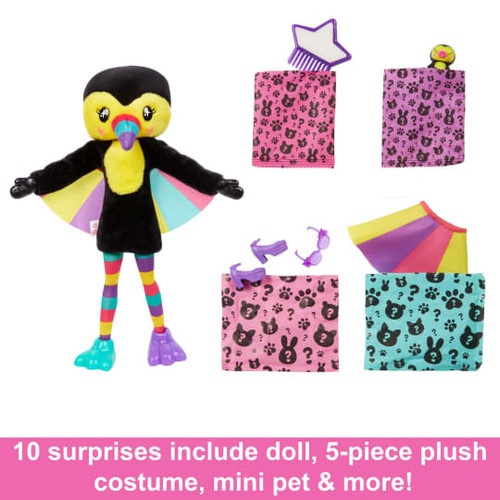 Barbie Cutie Reveal Jungle Series - Toucan