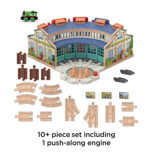 T & F Wooden Railway Tidmouth Sheds Starter Train Set