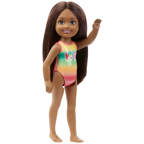 Barbie Club Chelsea Beach Doll In Ice Block Swimsuit