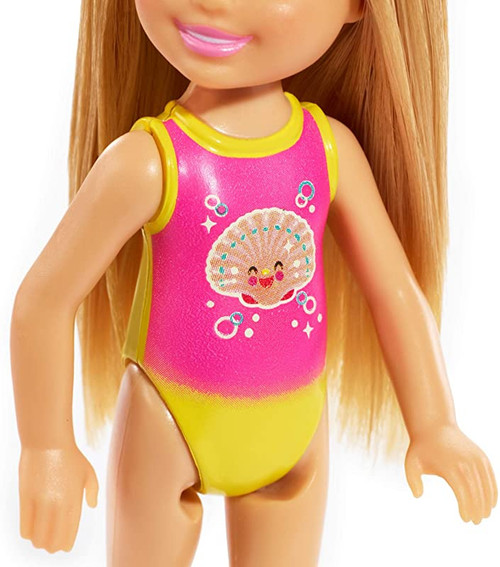 Barbie Club Chelsea Beach Doll In Shell Swimsuit