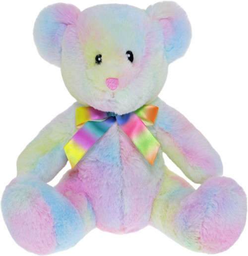 Plush Bear Charlie Pastel Rainbow