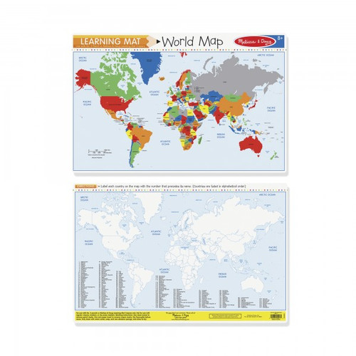 Melissa & Doug World Map Write-A-Mat