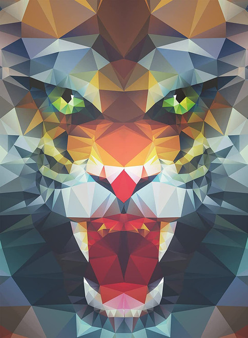 Ravensburger - Polygon Lion Puzzle 500 Piece