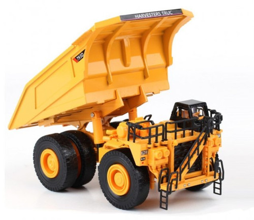 KDW Truck Diecast 1:75 Scale Yellow Mining Truck