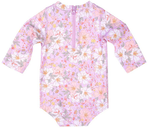 Toshi Swim Baby Onesie Long Sleeve Classic Dahlia - Size 00