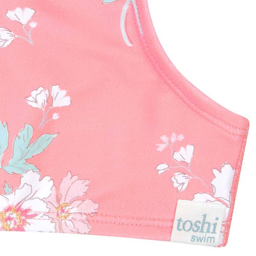 Toshi Swim Kids Crop Top Classic Scarlett - Size 4