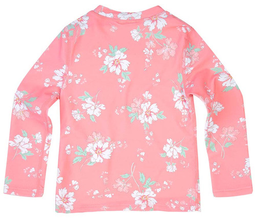 Toshi Swim Kids Rashie Full Zip Long Sleeve Scarlett Size 3