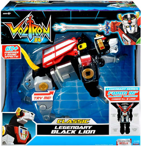 Voltron Classic Legendary Black Lion Action Figure