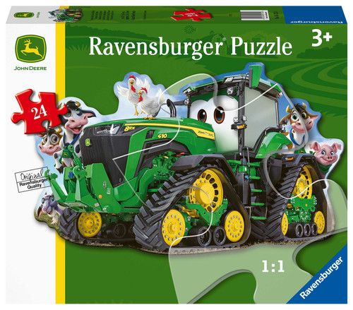 Ravensburger - John Deere Tractor Shaped Puzzle 24 Piece