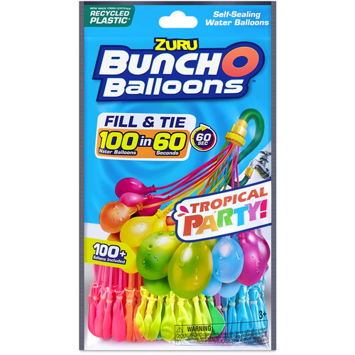 Bunch O Balloons Tropical Party Water Balloon 100 Pack